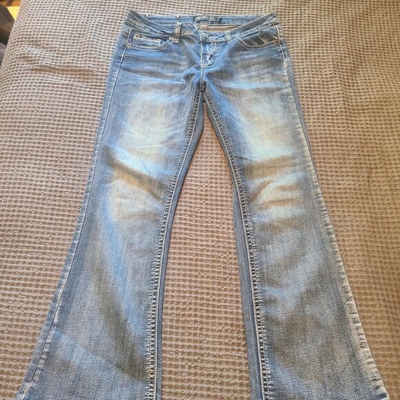 Women's Blue and Navy Jeans - Picture 1 of 4